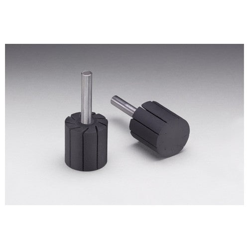1 in × 1 in1/4 Dia. Shank Rubber Slotted Expander Wheel Alt Mfg # 77717 - Exact Tooling