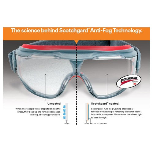 3M GoggleGear 500 Series GG501SGAF Clear Scotchgard Anti-fog lens - Exact Tooling