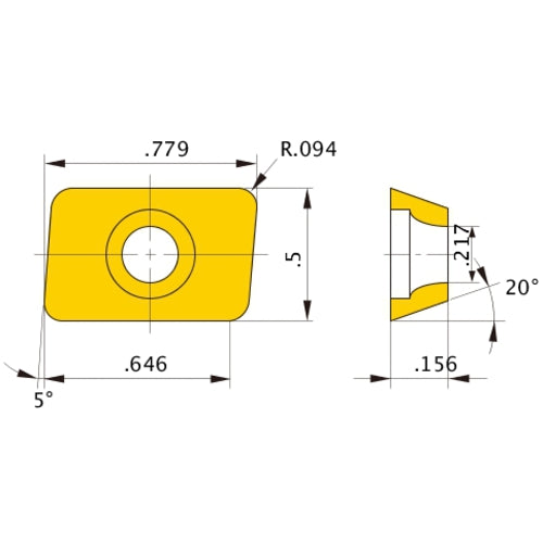 AEMW19T3093ER UTI20T INSERT