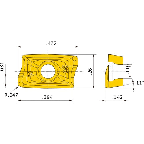 AOMT123612PEER-M MP9120 INSERT