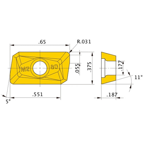 APMT1604PDER-M2 NX4545 INSERT