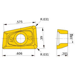 QOMT1651R-M2 MP6130 MILLING INSERT