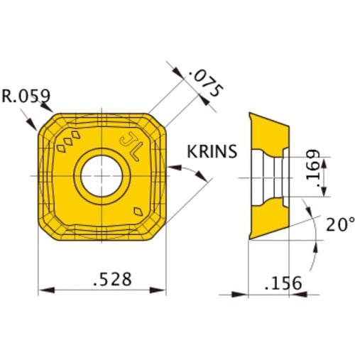SEET13T3AGEN-JL NX4545 INSERT