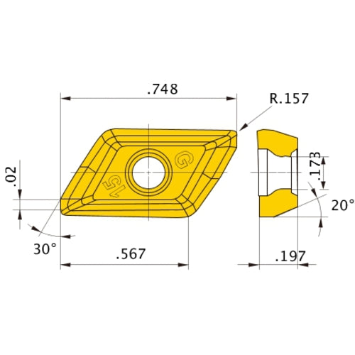 XDGT1550PDER-G40 VP15TF INSERT