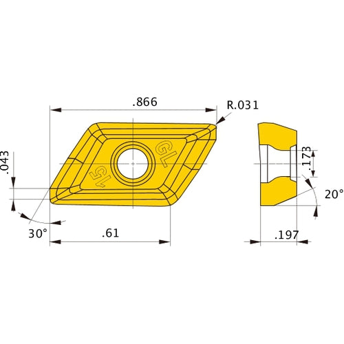 XDGT1550PDFR-GL08 TF15 INSERT