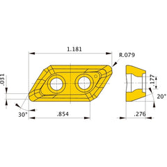 XDGX227020PDFR-GL TF15 INSERT