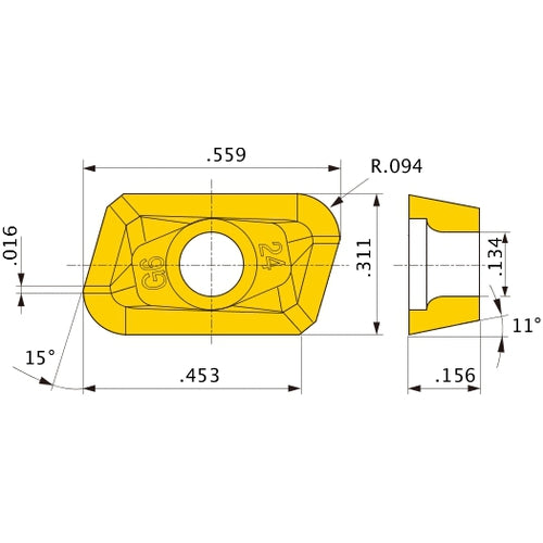 XPGT13T3PDFR-G6 HTI10 INSERT