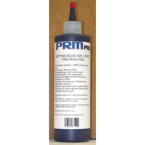 16 Oz Spotting Blue H20 Die Spotting Fluid-Water Soluble Non-Drying - Exact Tooling