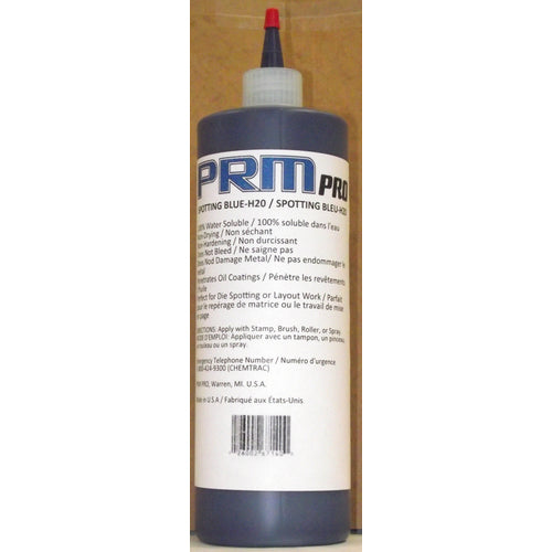 1 Quart Spotting Blue H20 Die Spotting Fluid-Water Soluble Non-Drying - Exact Tooling