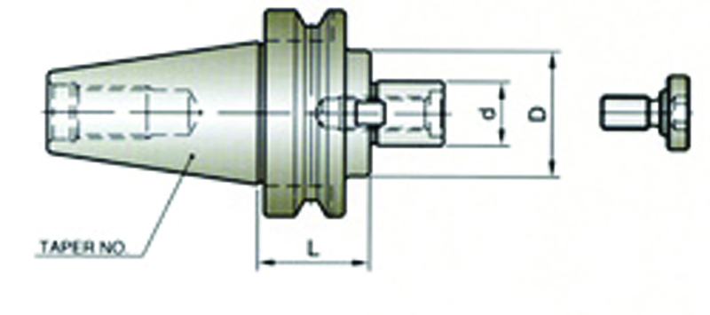 1/2 V40 SHELL MILL HLDR-EXT EM - Exact Tooling