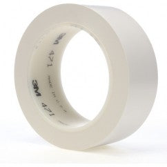 1-1/2X36 YDS 471 WHITE VINYL TAPE - Exact Tooling