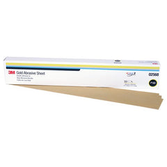 3M Gold Abrasive Sheet 02568 P180 grade 2 3/4″ × 17 1/2″ 50 sheets per pack - Exact Tooling