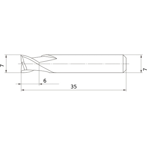MS2ESD0700L35S07 CARBIDE ENDMILL