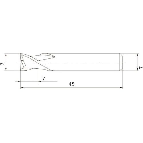 MS2ESD0700L45S07 CARBIDE ENDMILL