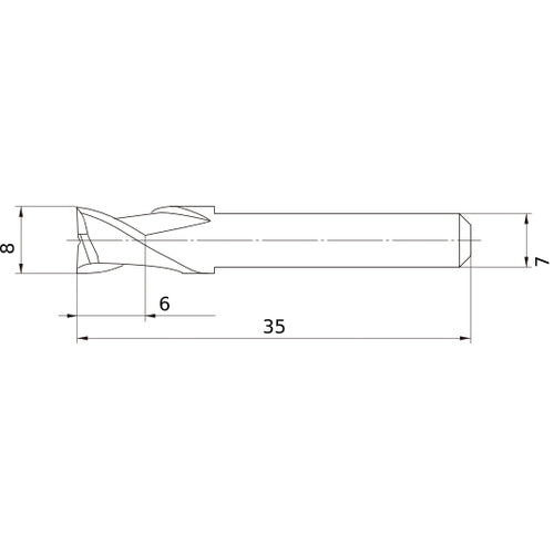 MS2ESD0800L35S07 CARBIDE ENDMILL