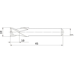 MS2ESD1000L45S07 CARBIDE ENDMILL