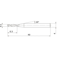 MS2JSD0010 CARBIDE ENDMILL