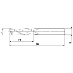 MS2JSD0800 CARBIDE ENDMILL