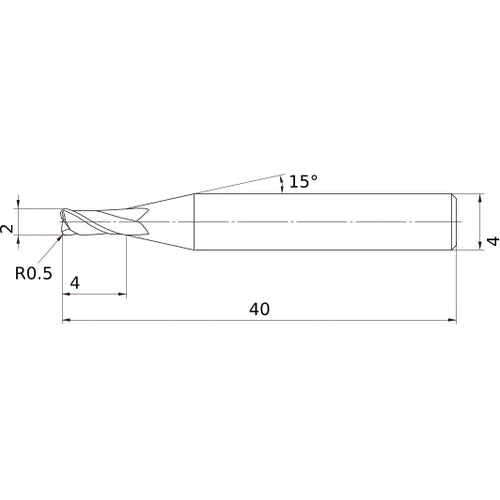 MS2MRBD0200R050 CARBIDE ENDMILL