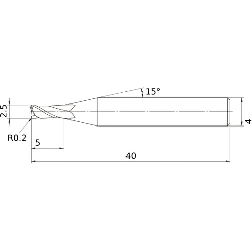 MS2MRBD0250R020 CARBIDE ENDMILL