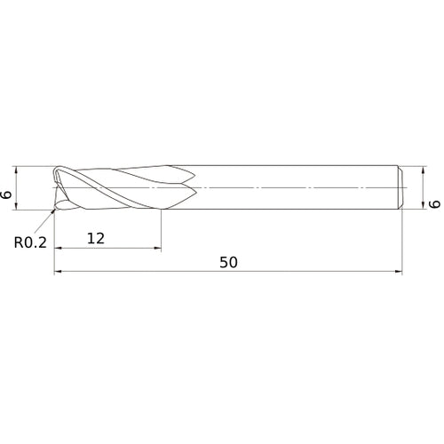 MS2MRBD0600R020 CARBIDE ENDMILL