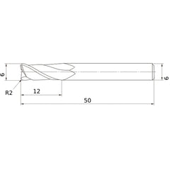 MS2MRBD0600R200 CARBIDE ENDMILL