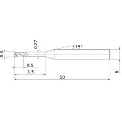 MS2XL6D0030N015 CARBIDE ENDMILL