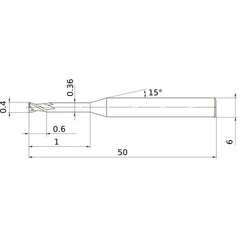 MS2XL6D0040N010 CARBIDE ENDMILL
