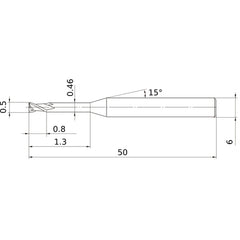 MS2XL6D0050N013 CARBIDE ENDMILL