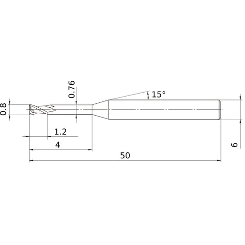 MS2XL6D0080N040 CARBIDE ENDMILL