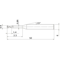 MS2XL6D0090N023 CARBIDE ENDMILL