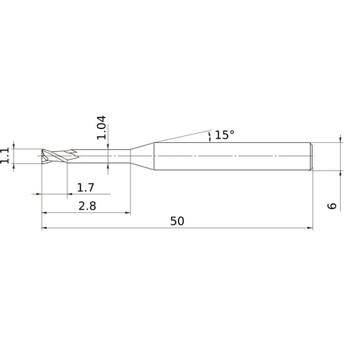 MS2XL6D0110N028 CARBIDE ENDMILL