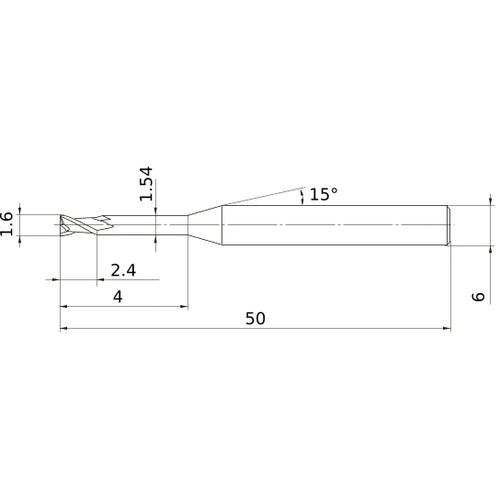 MS2XL6D0160N040 CARBIDE ENDMILL