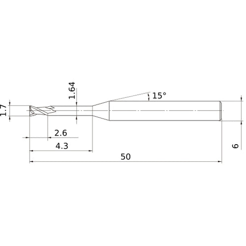 MS2XL6D0170N043 CARBIDE ENDMILL