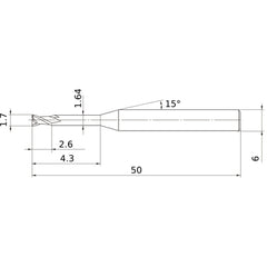 MS2XL6D0170N043 CARBIDE ENDMILL