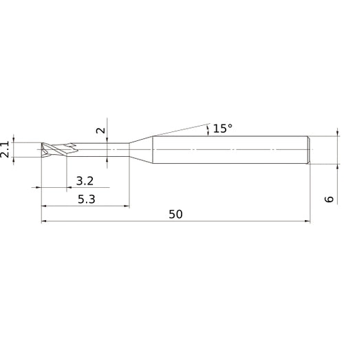 MS2XL6D0210N053 CARBIDE ENDMILL