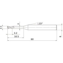MS2XL6D0210N105 CARBIDE ENDMILL