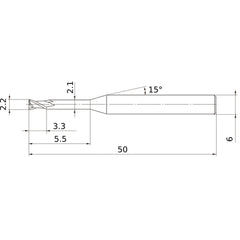 MS2XL6D0220N055 CARBIDE ENDMILL