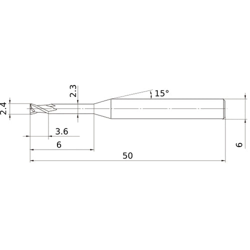 MS2XL6D0240N060 CARBIDE ENDMILL