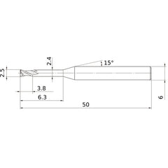 MS2XL6D0250N063 CARBIDE ENDMILL