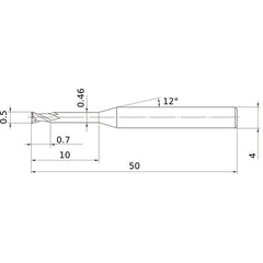 MS2XLD0050N100 CARBIDE ENDMILL