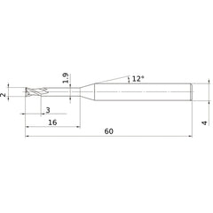 MS2XLD0200N160 CARBIDE ENDMILL