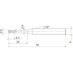 MS2XLD0250N250 CARBIDE ENDMILL