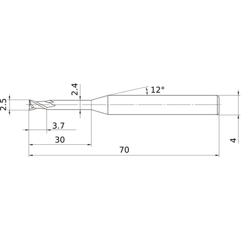 MS2XLD0250N300 CARBIDE ENDMILL