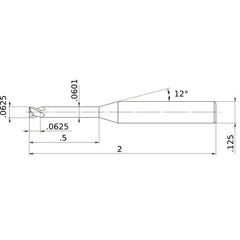 MS2XLD1/16N0500 CARBIDE ENDMILL