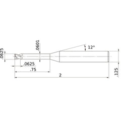 MS2XLD1/16N0750 CARBIDE ENDMILL