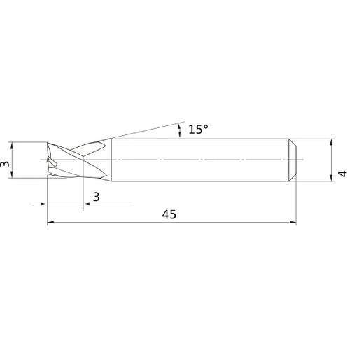MS3ESD0300L45S04 CARBIDE ENDMILL