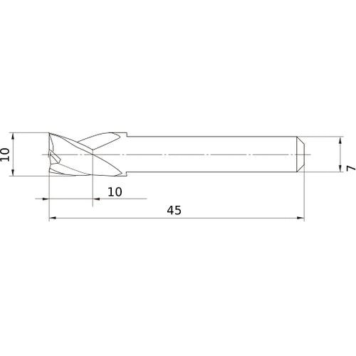 MS3ESD1000L45S07 CARBIDE ENDMILL