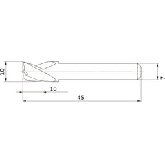 MS3ESD1000L45S07 CARBIDE ENDMILL