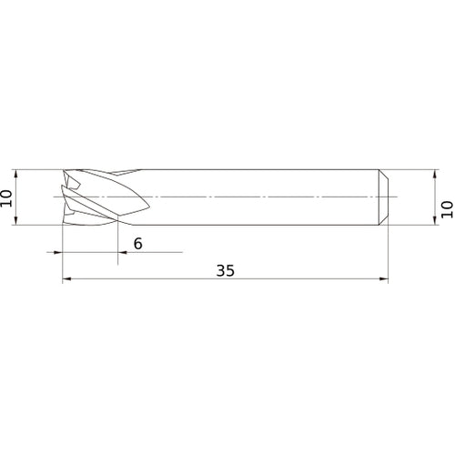 MS4ECD1000L35S10 CARBIDE ENDMILL